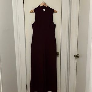 Date Night Jumpsuit from Anthropologie  - Dark Red Size M
